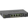 NETGEAR 5-Port Gigabit Ethernet PoE+ Plus Switch (GS305EP) Gestionado L2 L3 Gigabit Ethernet (10 100 1000) Energía sobre