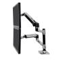 Ergotron LX Series Dual Stacking Arm 61 cm (24") Silber Tisch Bank