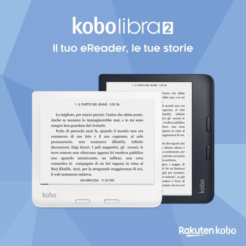 Liseuse numérique à écran tactile de 7 po Libra 2 de Kobo - Noir