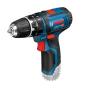 Bosch GSB 12V-15 Professional 1300 Giri min Nero, Blu