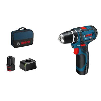 Bosch Akku-Bohrschrauber 12 V Li-Ion 1300 RPM Negro, Azul, Rojo