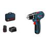 Bosch Akku-Bohrschrauber 12 V Li-Ion 1300 RPM Schwarz, Blau, Rot