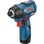 Bosch 0 601 9E0 005 atornilladora de impacto con batería 1 4" 3100 RPM 110 Nm Negro, Azul 12 V