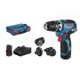 Bosch GSR 12V-35 FC 1750 tr min Sans clé 590 g Noir, Bleu, Rouge