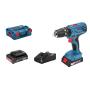 Bosch GSB 18V-21 PROFESSIONAL 1800 Giri min Senza chiave 1,2 kg Nero, Blu, Rosso