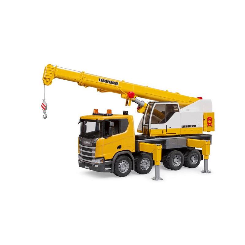 Bruder Liebherr Crane on sale on Scania Truck