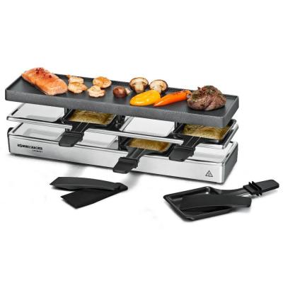 Rommelsbacher RC 800 griglia per raclette 4 persona(e) 795 W Nero, Argento