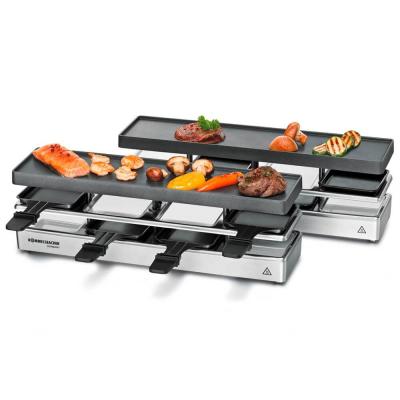 Rommelsbacher RC 1600 raclette 8 personne(s) 795 W Noir, Argent