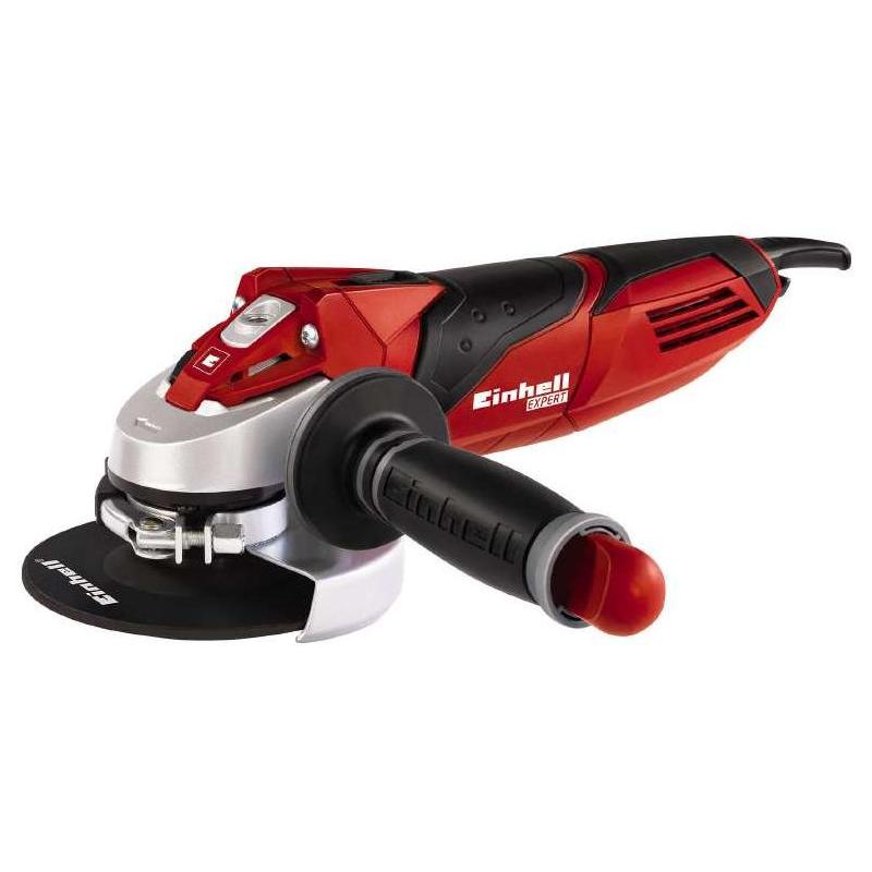 Einhell 4430885 Te-Ag 125/750 Kit Smerigliatrice Angolare, Nero Rosso  Argento