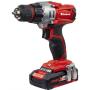 Einhell TE-CD 18 2 Li Senza chiave 3,78 kg Nero, Grigio, Rosso