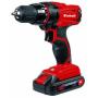 Einhell TC-CD 18-2 Li 1250 Giri min Senza chiave 1,36 kg Rosso