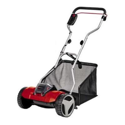 ▷ Einhell GE-HM 18/38 cortadora de césped Cortacésped manual Batería Negro,  Gris, Rojo