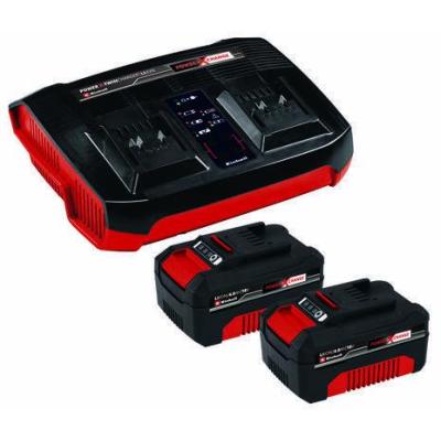 Einhell 2x 4.0Ah & Twincharger Kit PXC chargeur de batterie Secteur