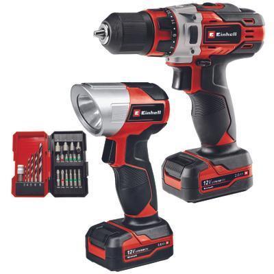 Einhell TE-CD 12 1 Li +22+CL (2x2.0Ah) Nero, Metallico, Rosso