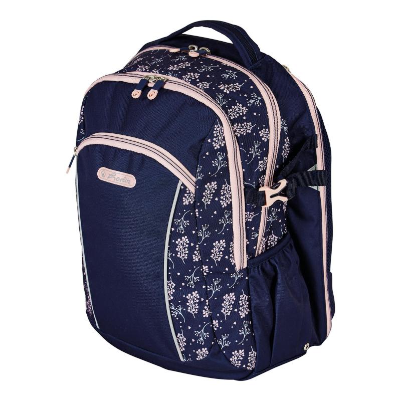 Herlitz Ultimate Blossom backpack School backpack Beige Navy