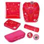 Herlitz SoftLight Plus Stars&Strips Ensemble de cartables Fille Polyester Rose, Rouge