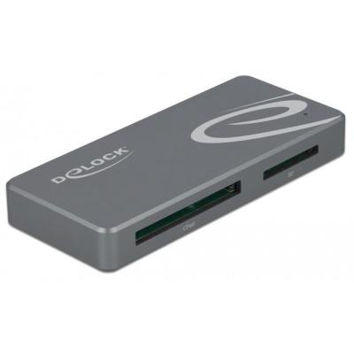 DeLOCK 91754 card reader USB 3.2 Gen 1 (3.1 Gen 1) Type-C Grey