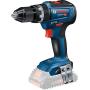 Bosch GSB 18V-55 Professional 1800 Giri min Senza chiave 1 kg Nero, Blu