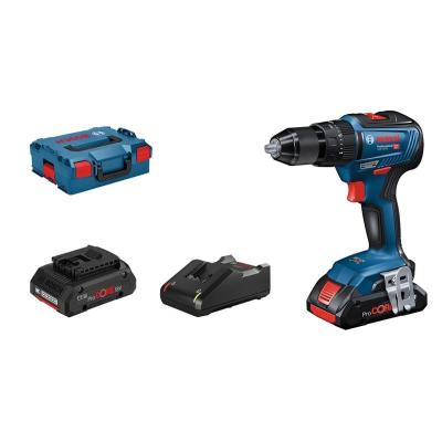 Bosch GSB 18V-55 PROFESSIONAL 1800 RPM Sin llave 1,1 kg Negro, Azul, Rojo