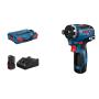 Bosch GSR 12V-35 1750 Giri min Nero, Blu, Rosso