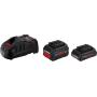 Bosch 1600A0214A Werkzeug-Akku 18 V 8.0 Ah Set batteria e caricabatterie