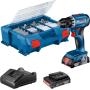 Bosch GSR 18V-45 Professional 500 Giri min Senza chiave 900 g Nero, Blu