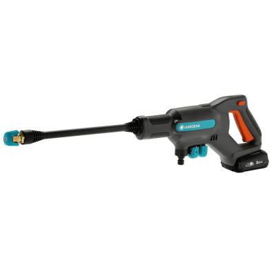 Gardena AquaClean 24 18V P4A Limpiadora de alta presión o Hidrolimpiadora Compacto Batería 250 l h Negro, Azul, Naranja