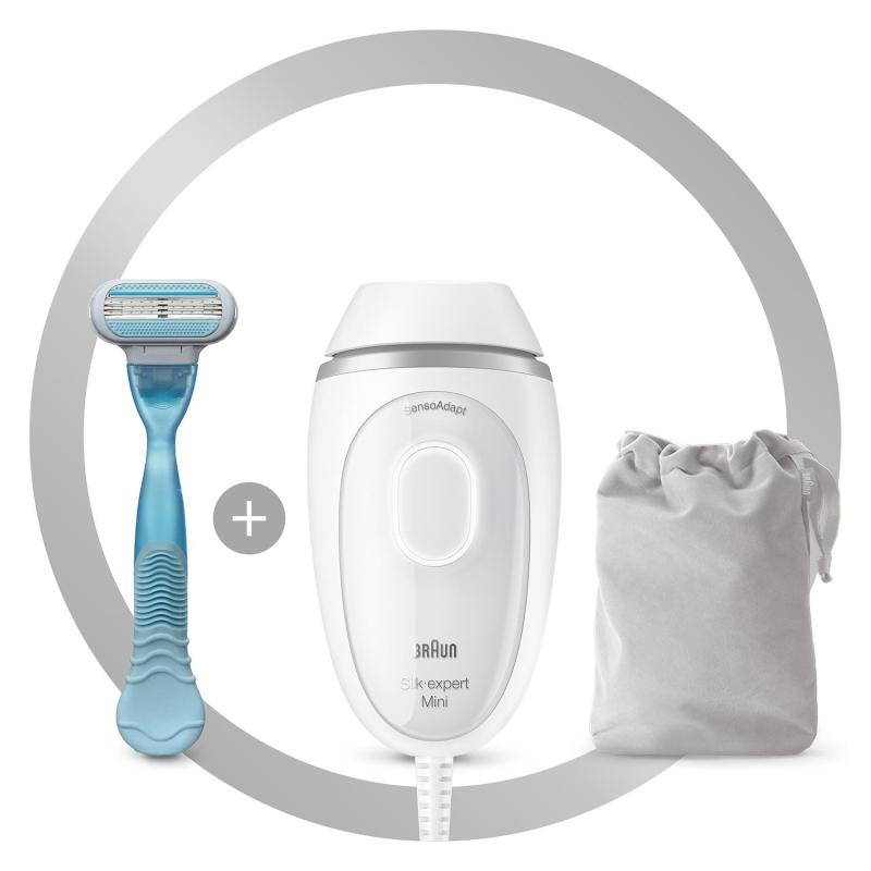 ▷ Braun Silk-expert Pro PL5347 depiladora de luz pulsada Luz pulsada  intensa (IPL) Oro, Blanco