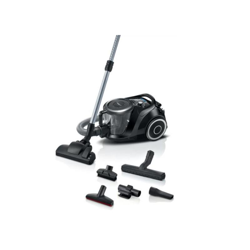 ▷ Bosch Serie 6 BGC41XSIL aspirapolvere a traino A cilindro Secco 700 W  Senza sacchetto