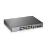 Zyxel GS1350-18HP-EU0101F switch Gestionado L2 Gigabit Ethernet (10 100 1000) Energía sobre Ethernet (PoE) Gris