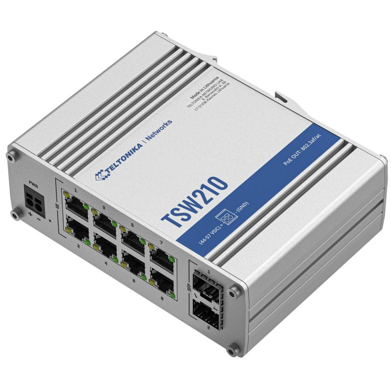 Switch Ethernet 10/100 Mbps 2 ports Raildin