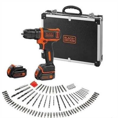 Black & Decker BDCDD12BAFC perceuse Noir, Orange