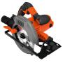 Black & Decker CS1550-QS sega circolare portatile 19 cm Nero, Arancione 5500 Giri min 1500 W