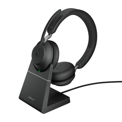 Jabra Evolve2 65, MS Stereo Auriculares Inalámbrico Diadema Oficina Centro de llamadas USB Tipo C Bluetooth Negro