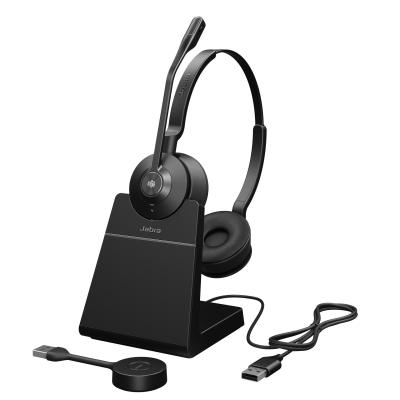 Jabra Engage 55 Casque Sans fil Arceau Bureau Centre d'appels Noir, Titane