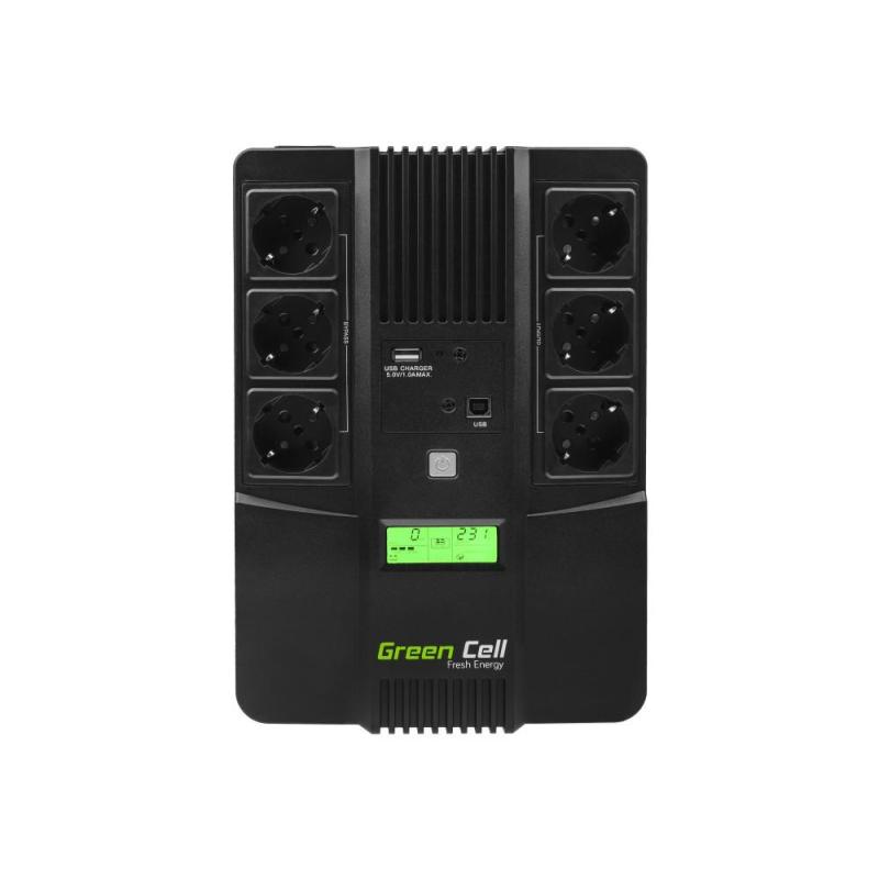 Onduleur UPS 1000VA 700W Green Cell Alimentation d'énergie