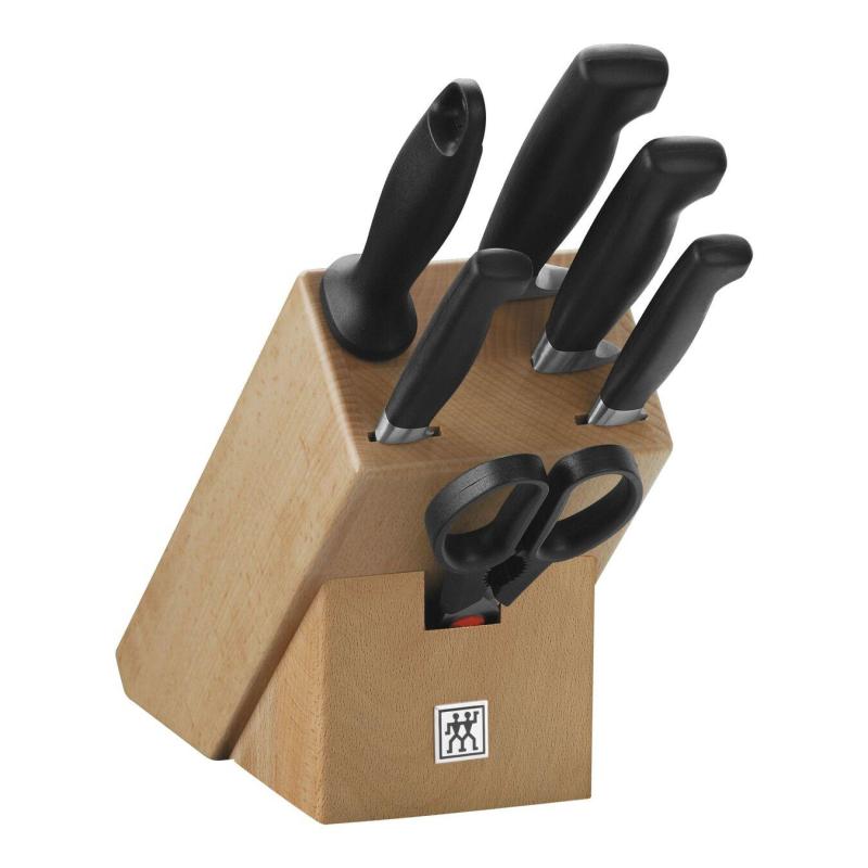 ▷ ZWILLING 35066-000-0 7 pz Set di coltelli/coltelleria con ceppo