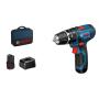 Bosch GSB 12V-15 Professional 1300 Giri min Nero, Blu