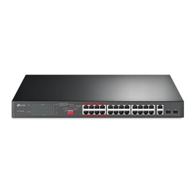 TP-Link 24-Port 10 100Mbps + 2-Port Gigabit Unmanaged PoE+ Switch