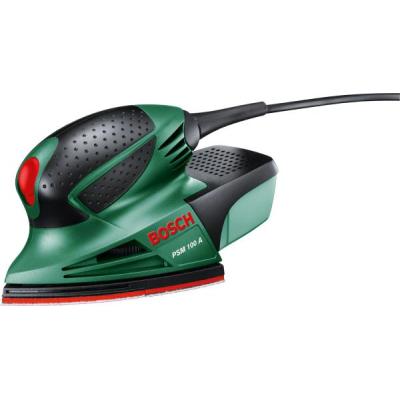 Bosch PSM 100 A Levigatrice multiuso 26000 OPM Nero, Verde, Rosso