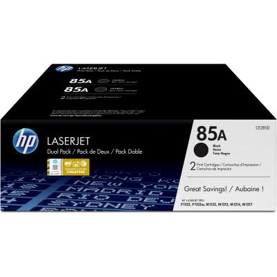 HP 85A 2er-Pack Schwarz Original LaserJet Tonerkartuschen