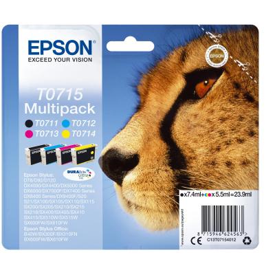 Epson Multipack 4 Farben T0715, DURABrite Ultra Ink