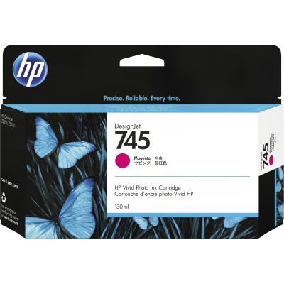 HP Cartucho de tinta DesignJet 745 magenta de 130 ml