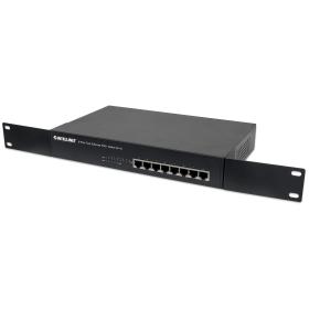 Intellinet 8-Port Fast Ethernet PoE+ Switch, 4 x PoE IEEE 802.3at af Power-over-Ethernet (PoE+ PoE) ports, 4 x Standard RJ45