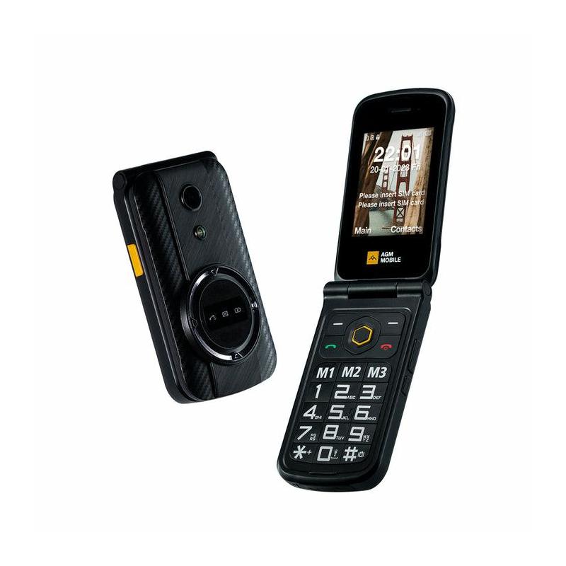 MaxCom - MM462 4,57 cm (1.8) 91 g Negro, Plata Teléfono para personas  mayores