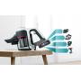 Bosch Serie 6 BKS611MTB aspirateur balai et balai électrique Batterie Sec Sans sac Noir, Blanc