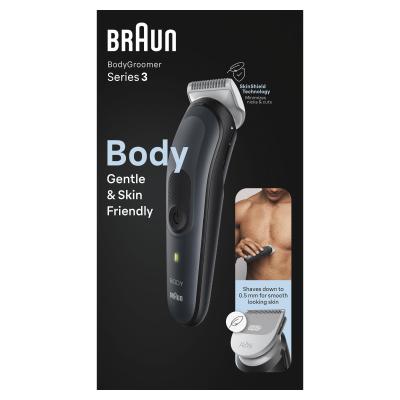 Braun BodyGroomer 3 BG3340 Schwarz, Grau