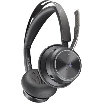 POLY Auriculares USB-A Voyager Focus 2 con certificación para Microsoft Teams