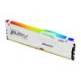 Kingston Technology FURY Beast 64 Go 6000 MT s DDR5 CL40 DIMM (Kits de 4) White RGB XMP