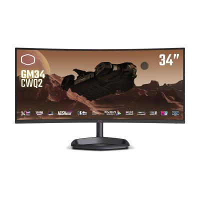 Cooler Master Gaming GM34-CWQ2 LED display 86,4 cm (34") 3440 x 1440 Pixel UltraWide Quad HD Schwarz